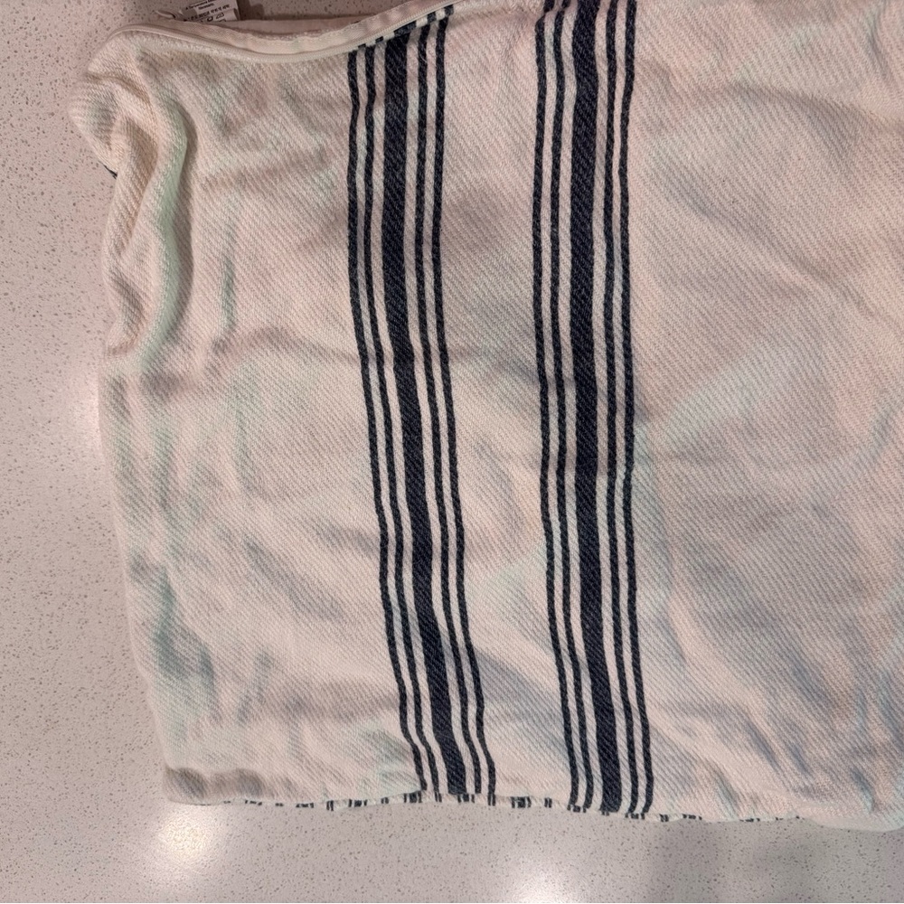 Pottery Barn Linen Striped Pillow Cover